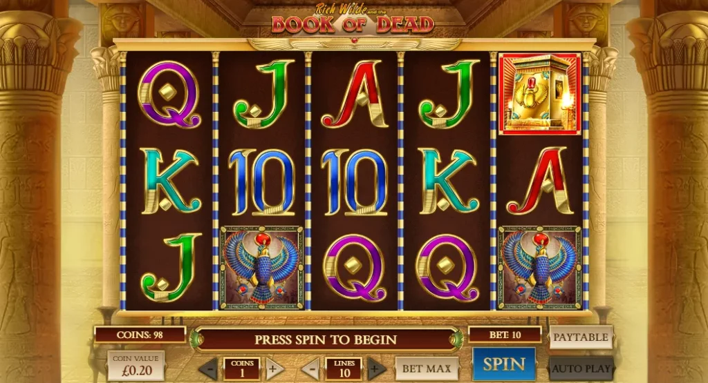 Book of Dead Slot Review: Gameplay