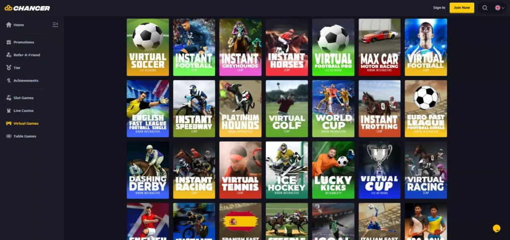 Chancer.bet Review: Virtual Sportsbook