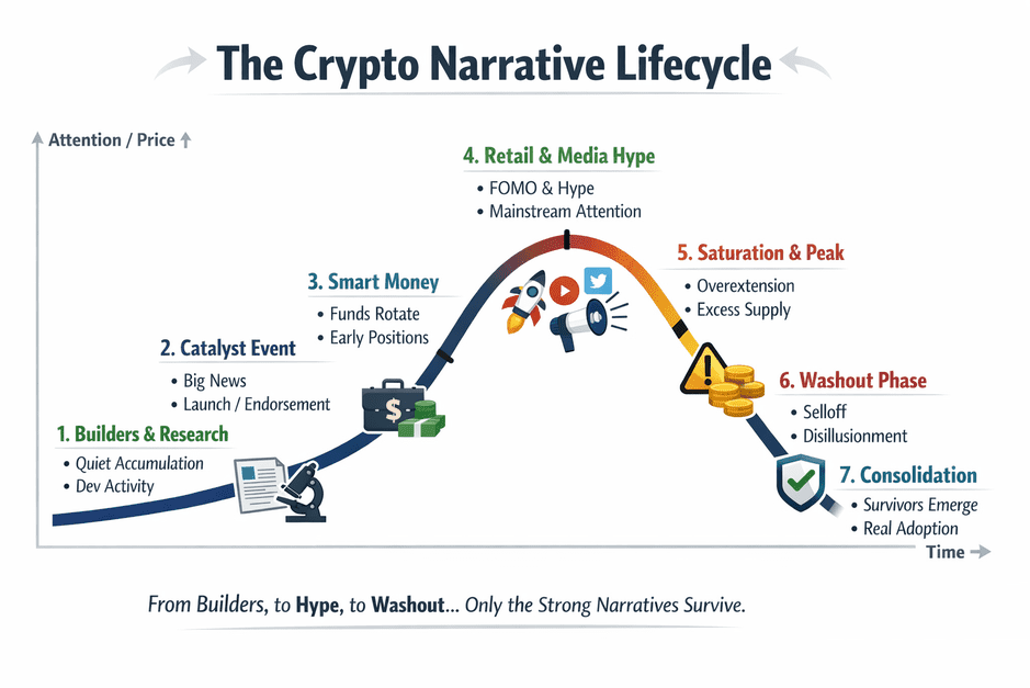 The crypto narrative lifecycle