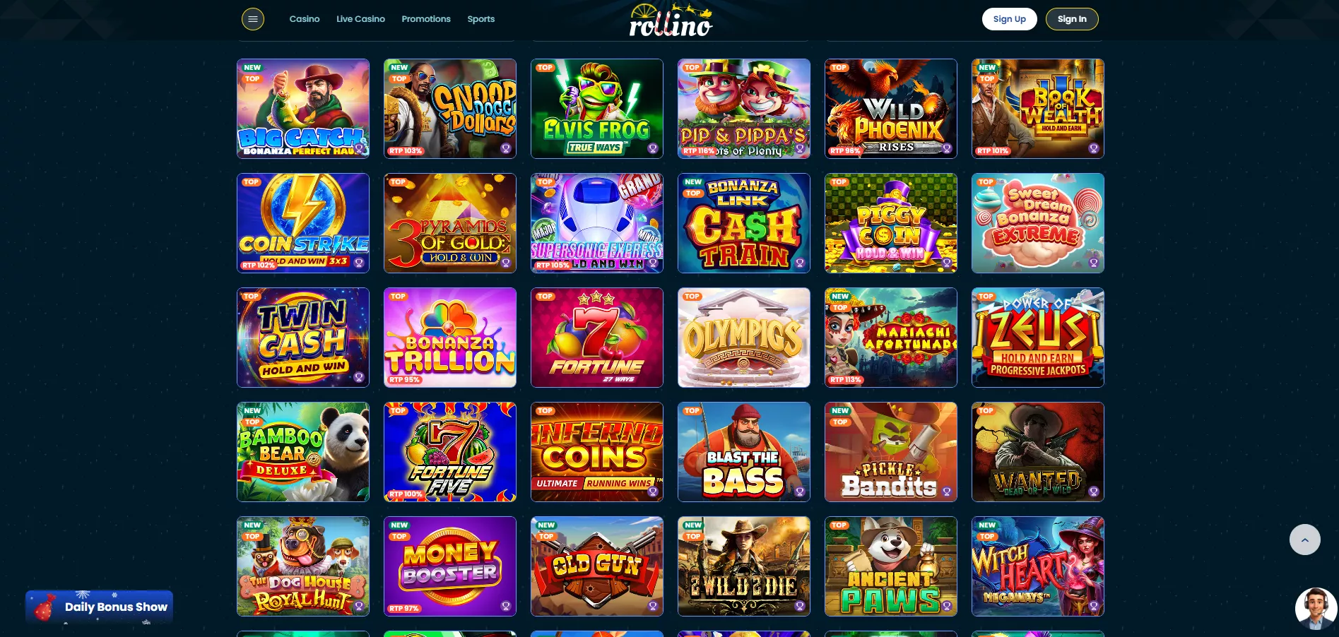 Rollino Review: Casino