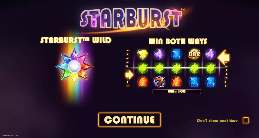 Starburst Review: Gameplay