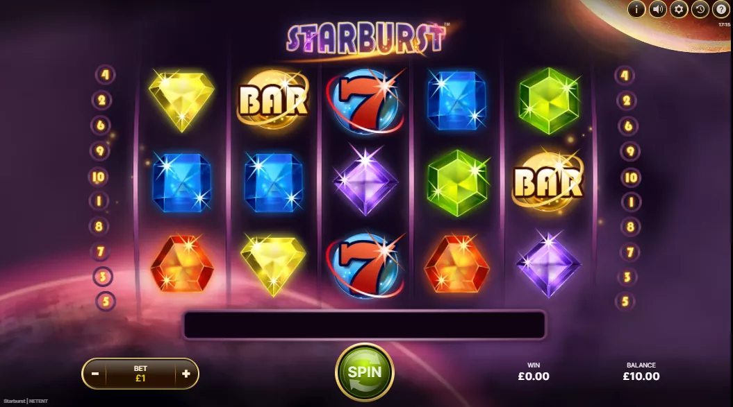 Starburst Review: Reels