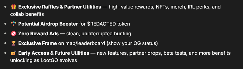Hints of a potential airdrop on official docs