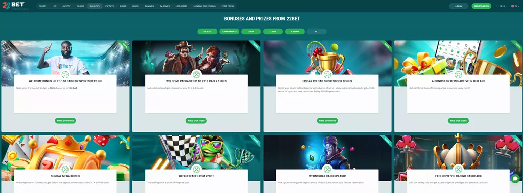22Bet Promo Code: Promotions