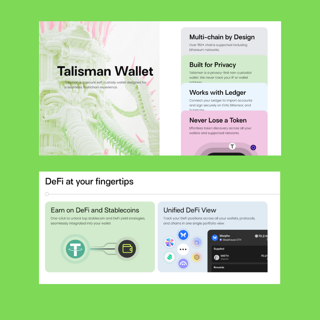 Talisman Wallet Features