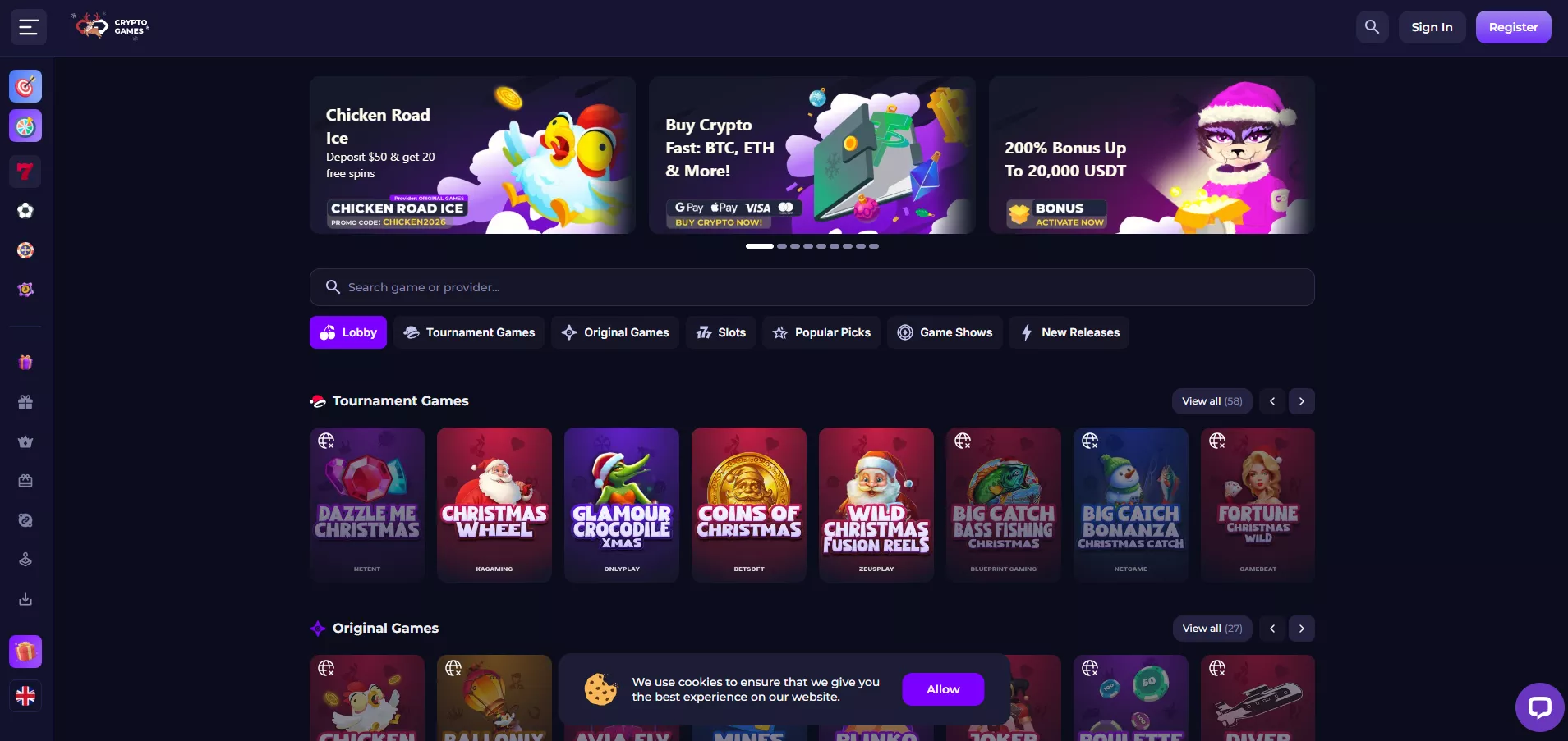 Crypto-Games Promo Codes: Casino