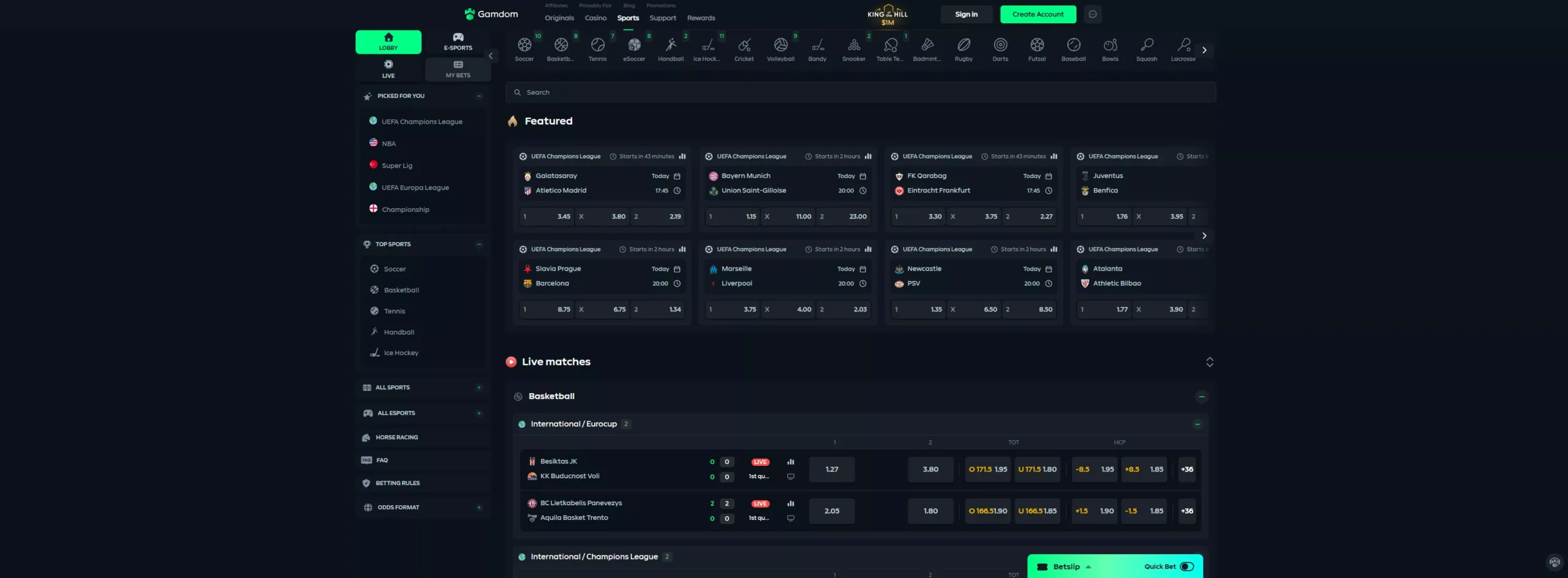 Gamdom Review: Sportsbook