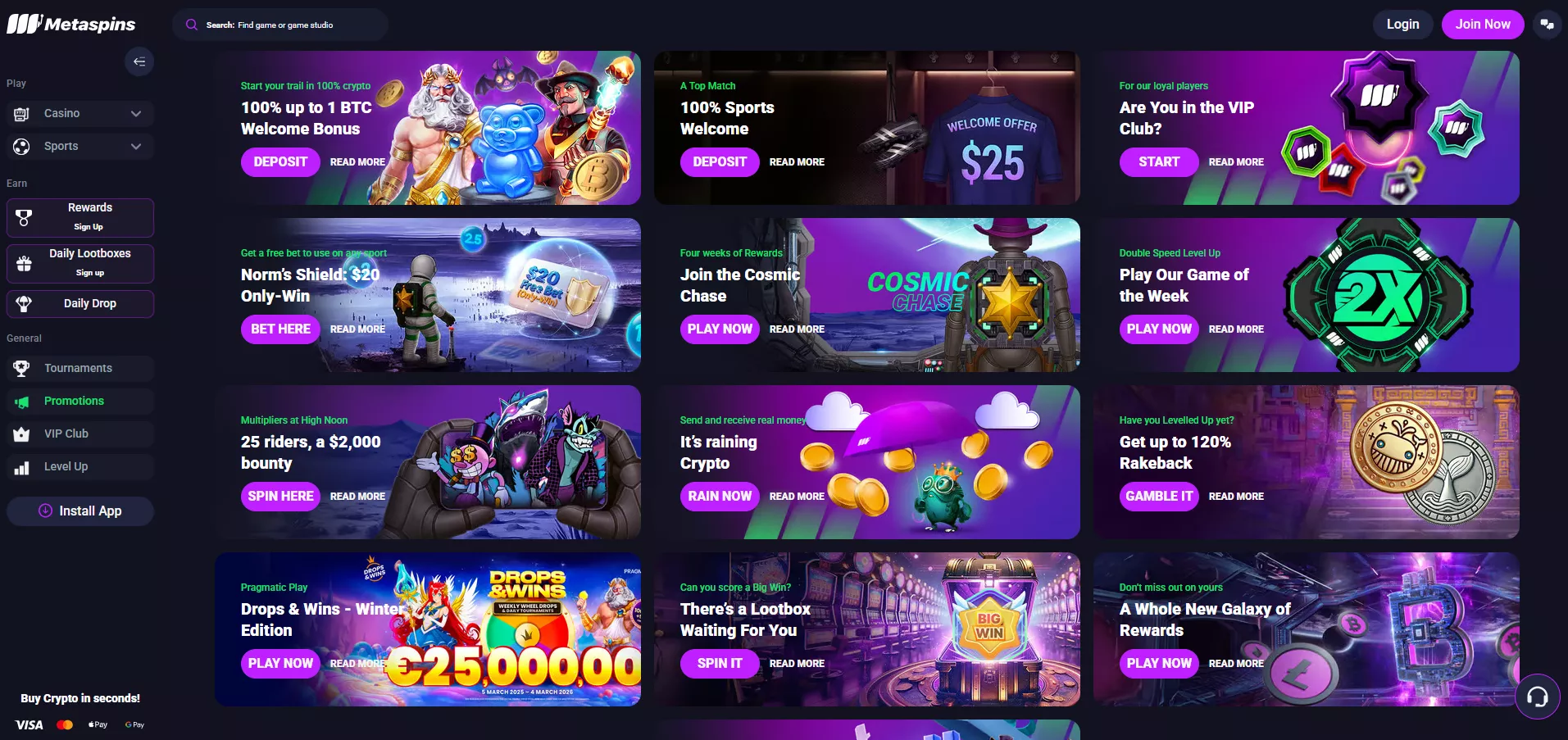 Metaspins Promo Codes for January 2026 (Updated List)