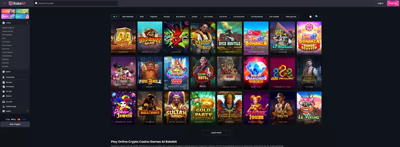 Rakebit Promo Code: Casino