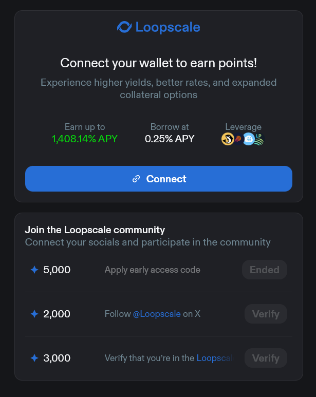 Loopscale points program