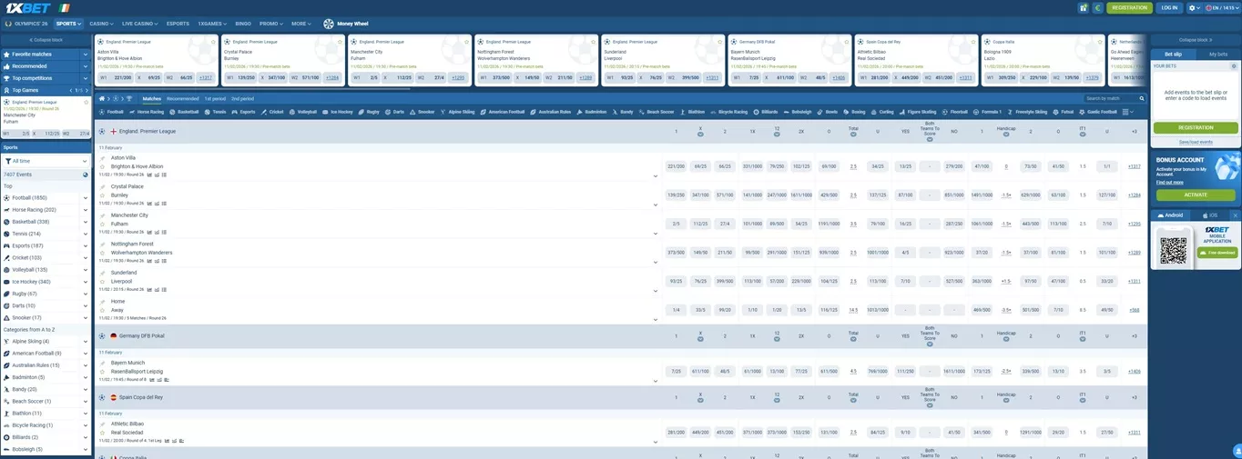 1xBet Promo Codes: Sportsbook