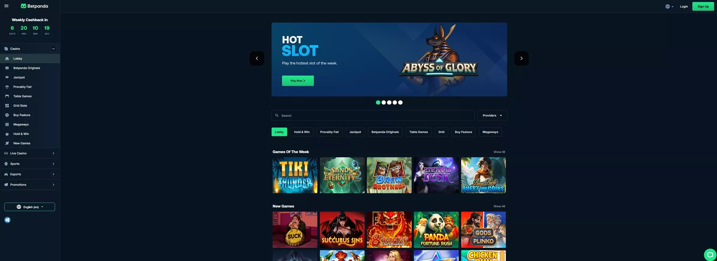 BetPanda Promo Codes: Casino