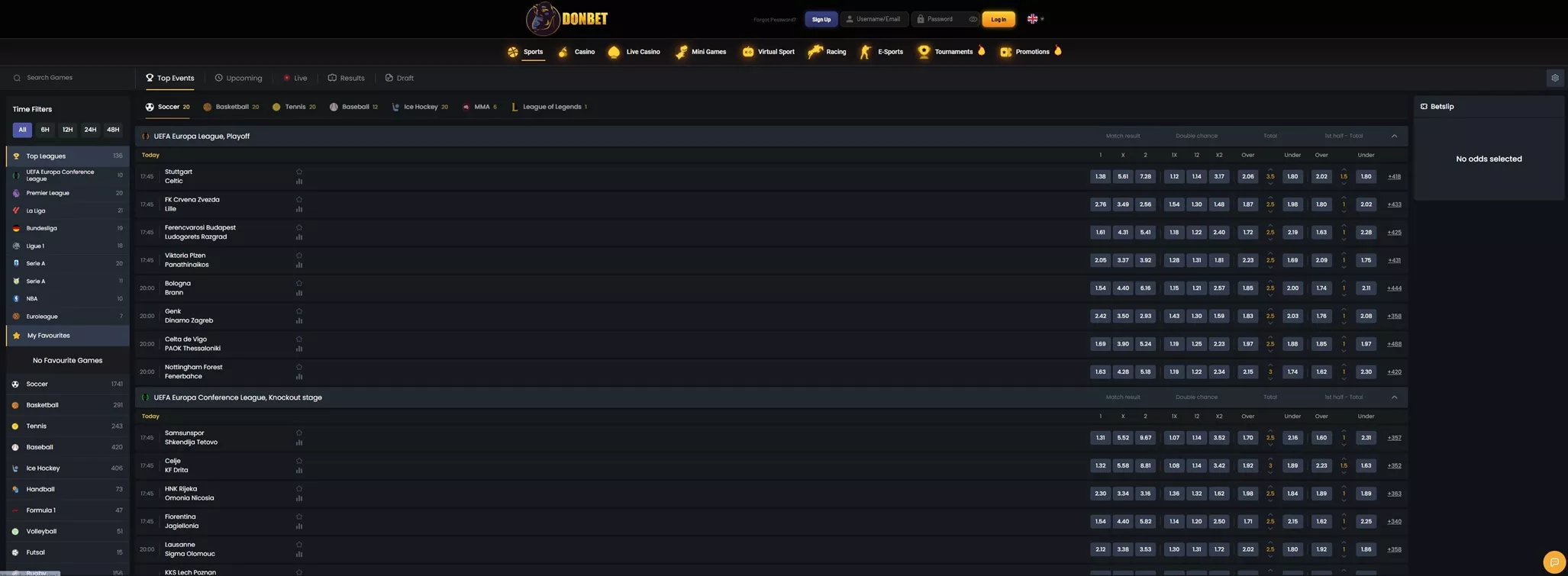 Donbet Review: Sportsbook