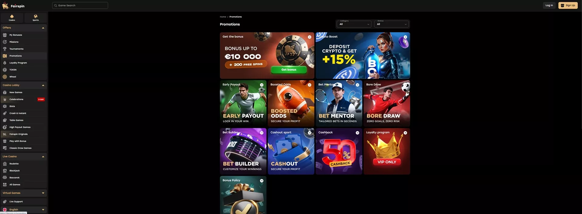 Fairspin Casino Review: Bonuses and Promotions