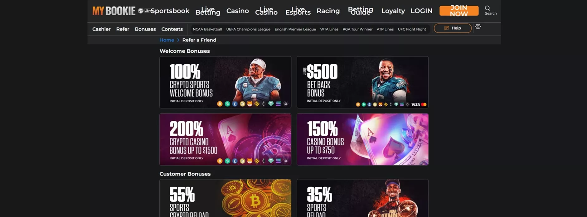 MyBookie Review: Bonuses and Promotions