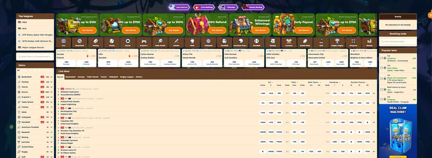 Wazamba Promo Codes: Sportsbook