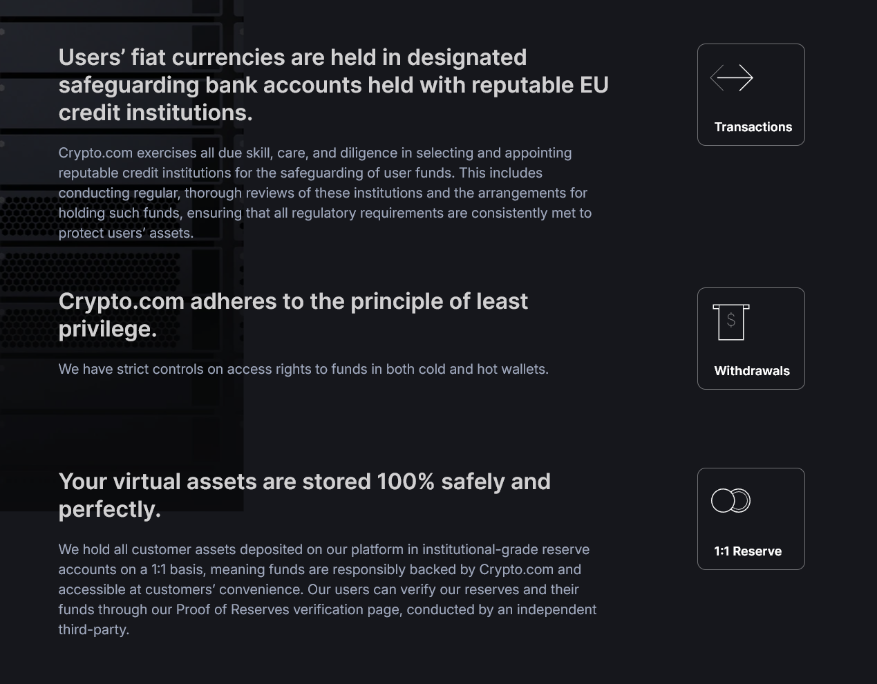 Crypto.com security features