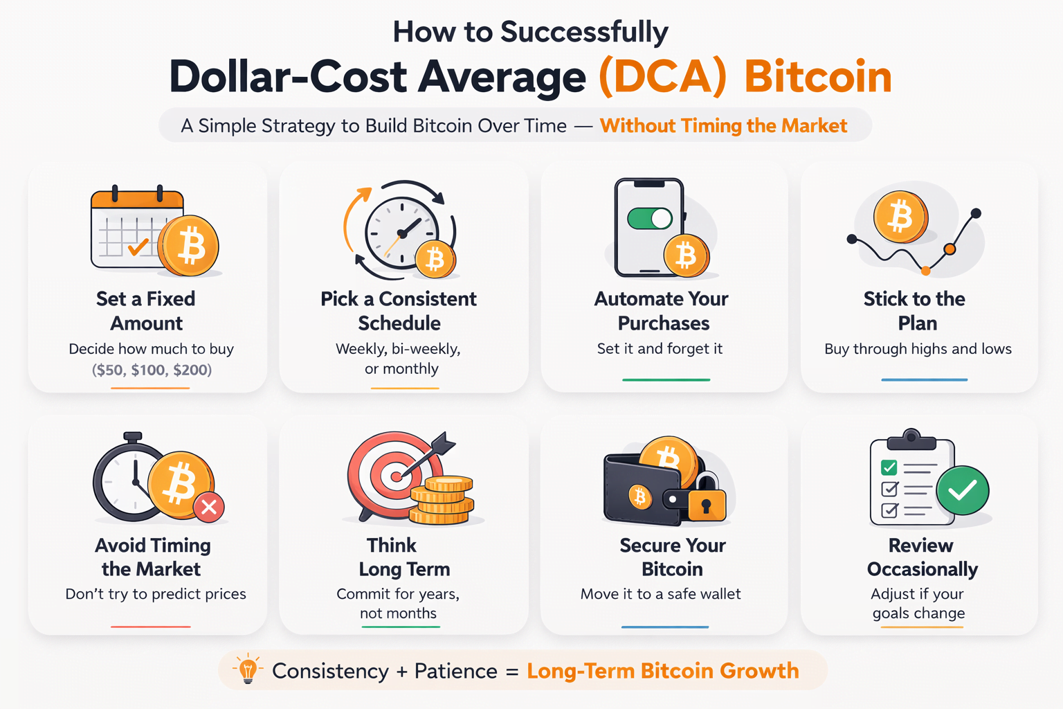 How to Dollar-Cost Average (DCA) in Bitcoin