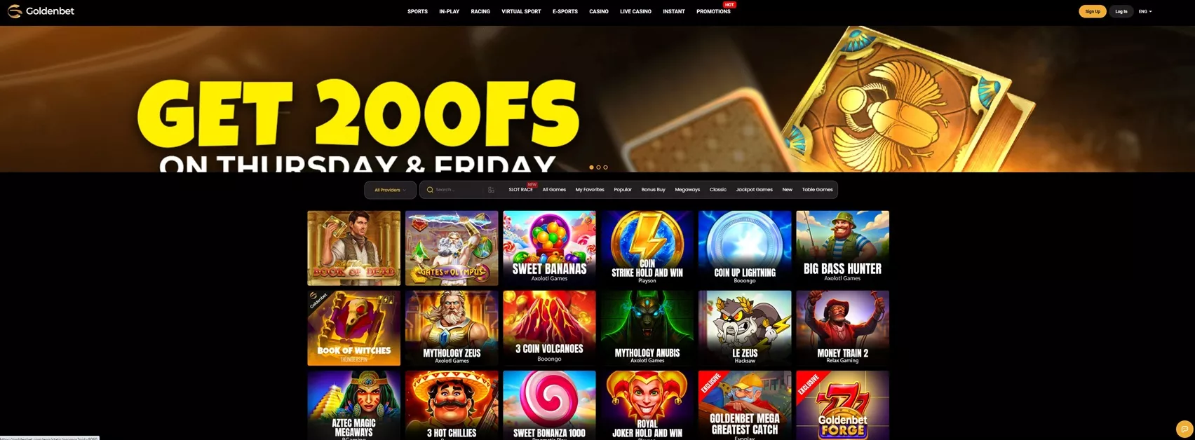 Goldenbet Review: Casino