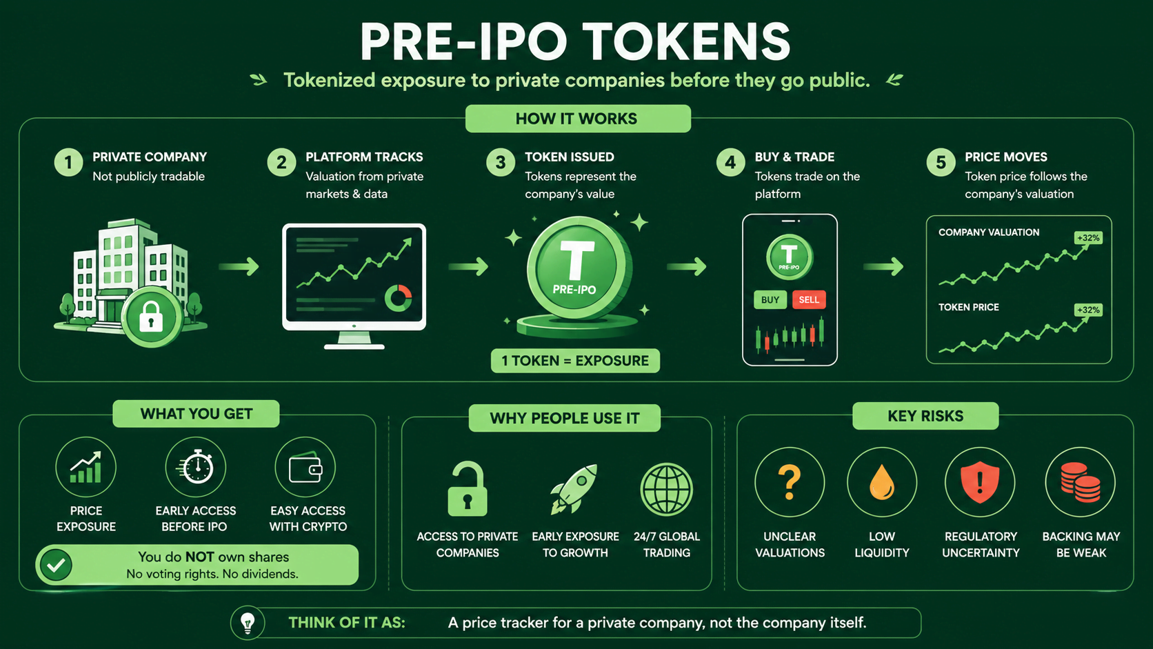 what are pre-ipo tokens