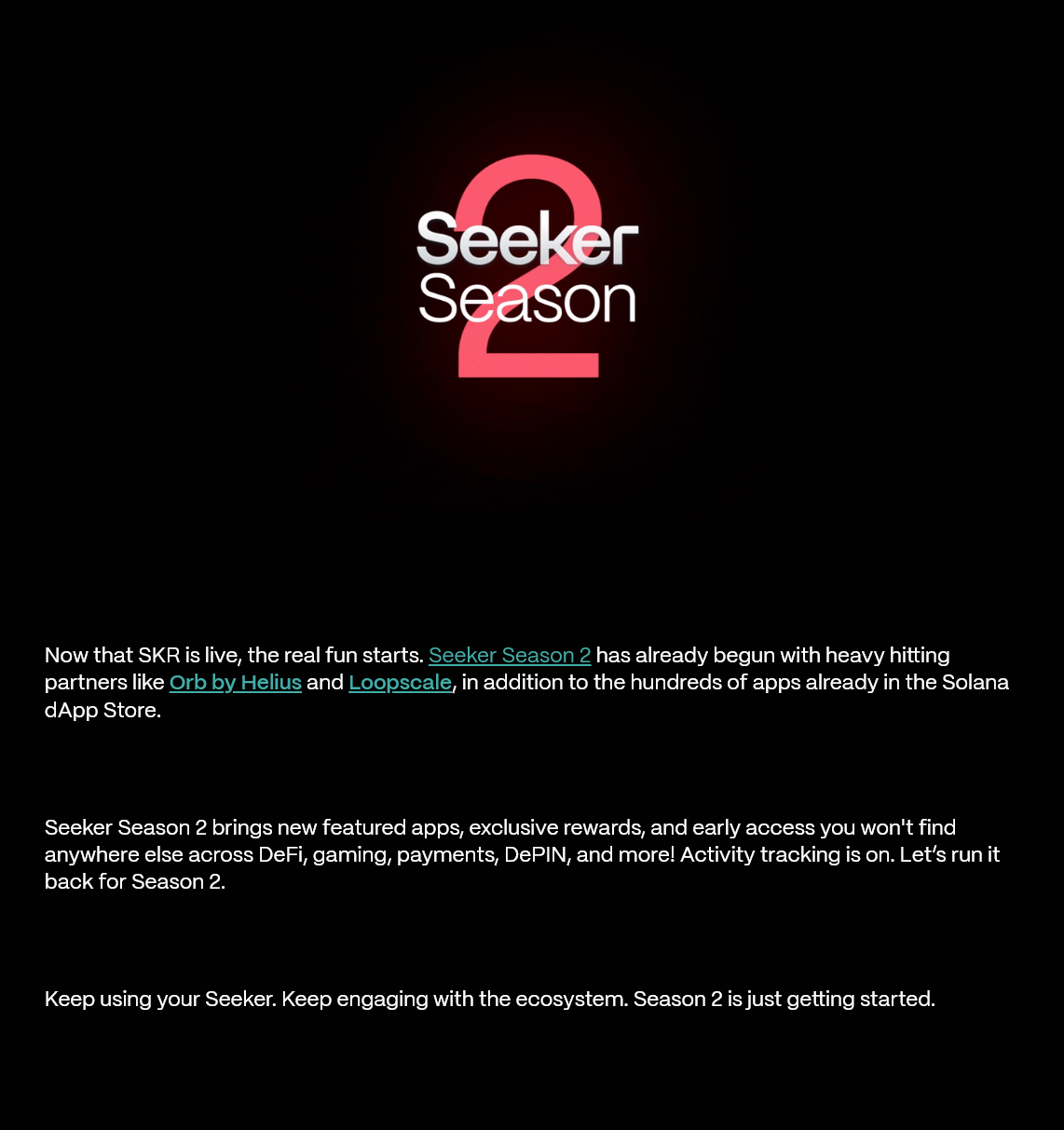 Solana Seeker Season 2
