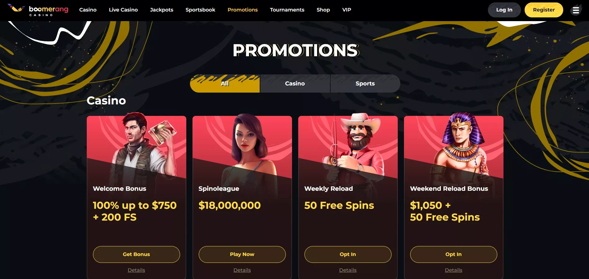 Boomerang Casino Review: Bonuses and Promotions