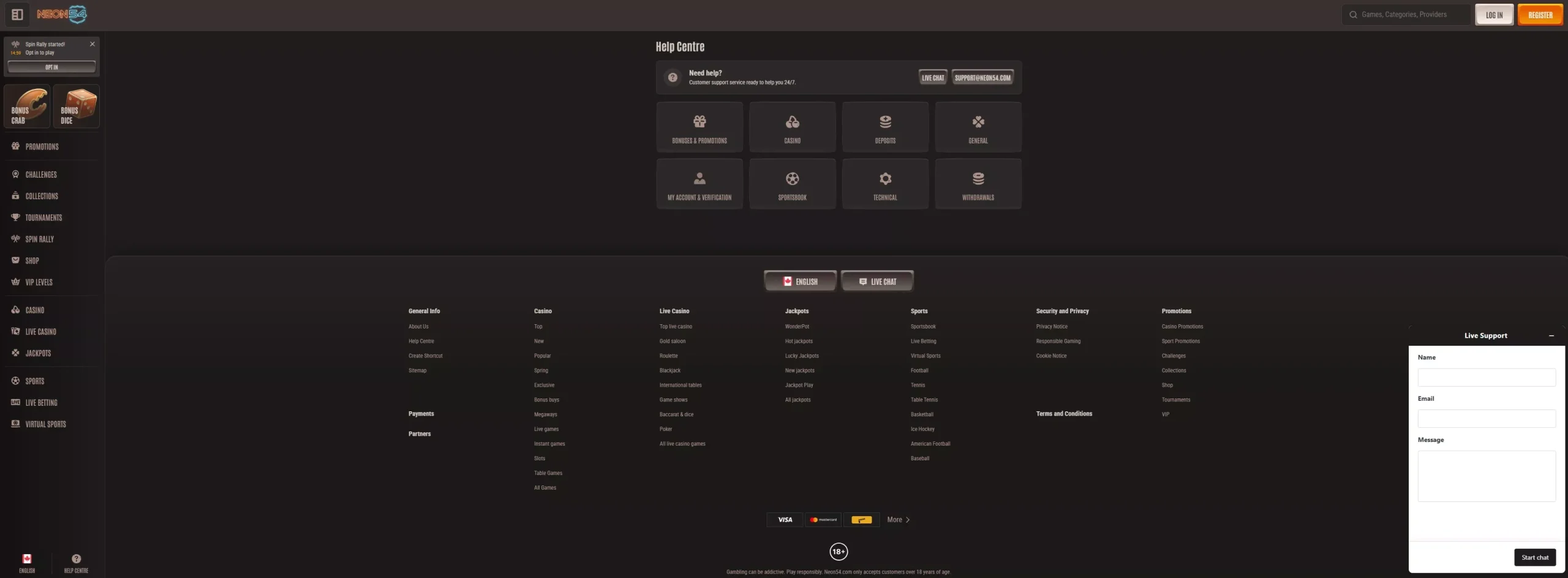 Neon54 Review: Customer Support