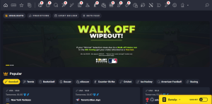 Rollbit sportsbook review screenshot